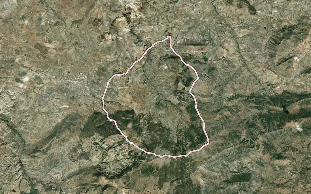 Vista satélite de Torres con su contorno administrativo