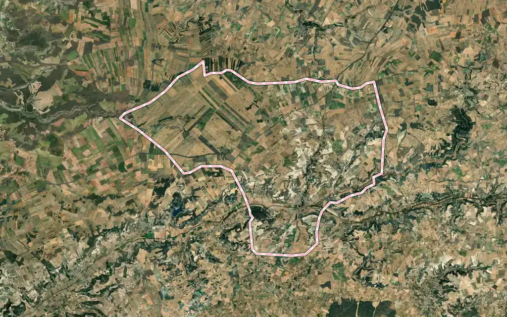 Vista satélite de Torresandino con su contorno administrativo