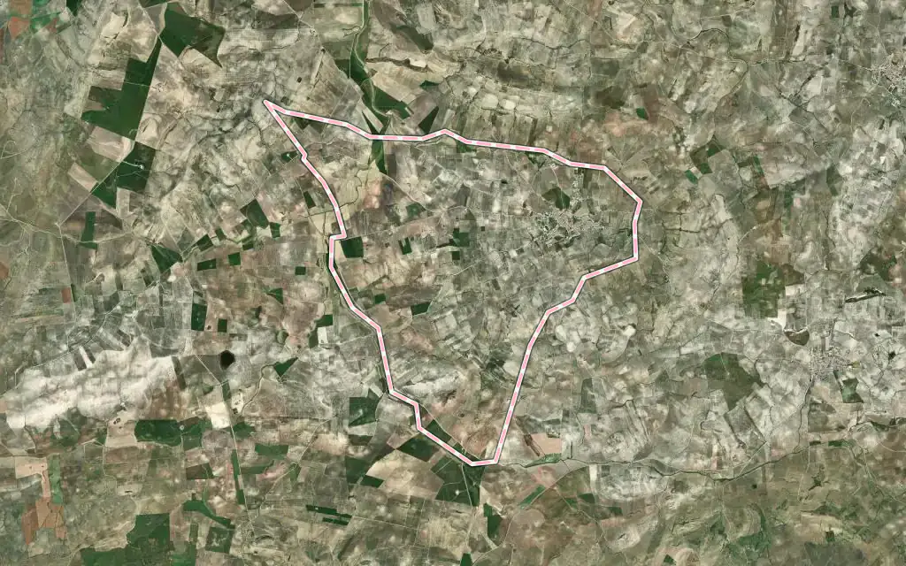 Vista satélite de Valenzuela con su contorno administrativo