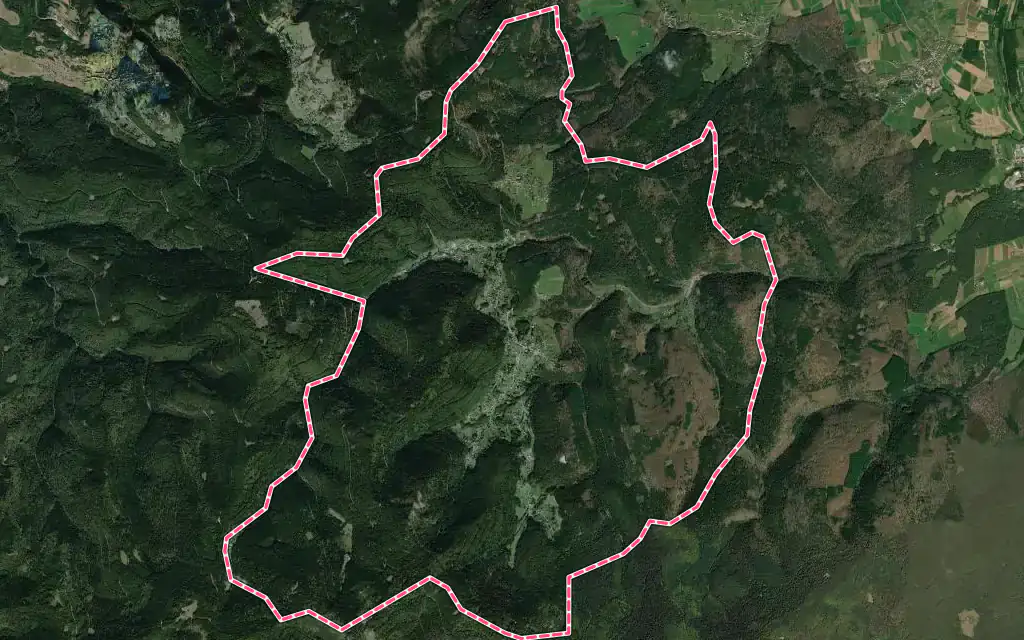 Vue satellite de Wangenbourg-Engenthal avec ses contours administratifs
