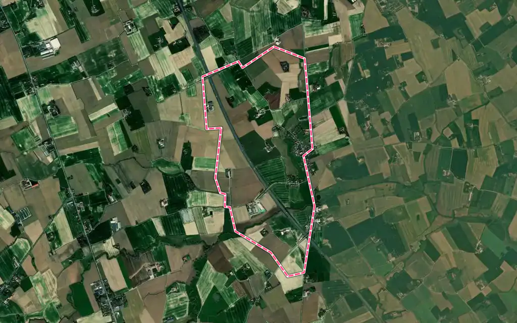 Vue satellite de Wylder avec ses contours administratifs